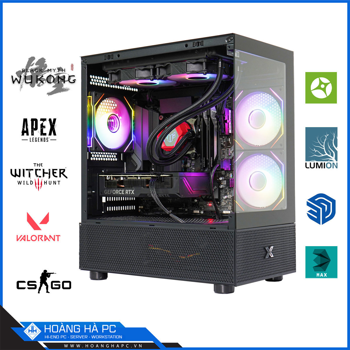 HHPC WHITE i9 13900KS | 64G DDR5 | NVIDIA RTX 4070 12G